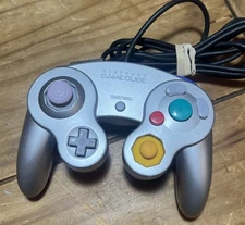 Official Nintendo Silver/Platinum GameCube Controller T2 OEM (DOL-003), Tested