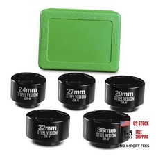 5-Piece 3/8" Drive Low Profile Oil Filter Socket Set, Metric Upgraded Style