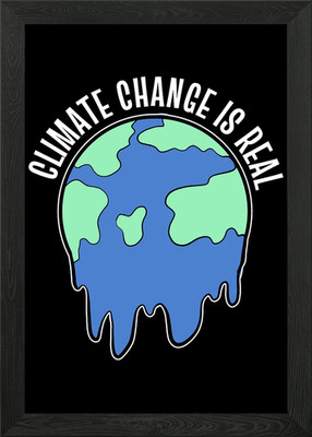 Klimawandel Real Ecolog Gerahmtes Wandbild Poster Leinwanddruck Bild