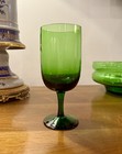 Vintage Antique Emerald Green Cocktail Glasses Set of 6 – MCM Barware  — photo 5