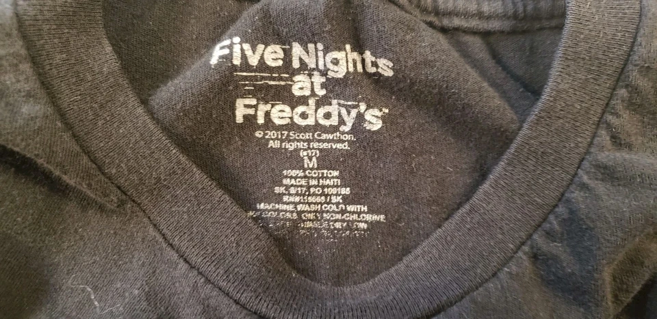 Camiseta Five Nights at Freddy's Party Animals 2017 juvenil talla mediana Foto 3 de 4