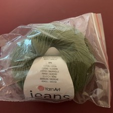YarnArt Jeans Knitting Yarn, ARMY GREEN