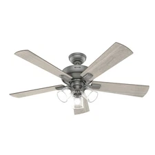 Hunter Fans - Crestfield - 5 Blade Ceiling Fan with Light Kit and Handheld