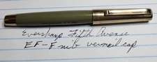 Eversharp Fifth Avenue w/ Hooded Nib and Vermeil Cap 1940s Army Brown