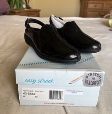 Easy Street Technique Black Slingback Comfort Shoes