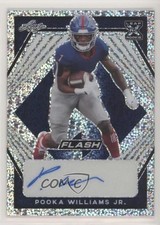 2021 Leaf Flash Navy Blue 56/75 Pooka Williams Jr #BA-PWJ Auto 0l1