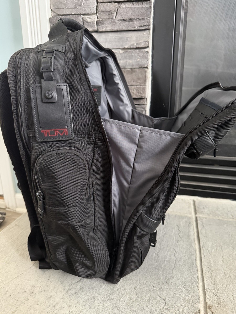 Tumi Alpha II T-Pass Checkpoint Friendly Black Backpack Laptop Compartment  | eBay