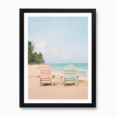 Long Beach Koh Lanta Thailand Türkis Gerahmtes Wandbild Poster Leinwanddruck Bild
