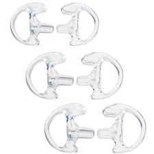 HYS Clear Soft Earmold Replacement Ear Pieces Flexible Open Ear Insert Earbud...