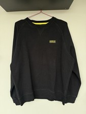 Mens Large Barbour International Black Jumper Sweatshirt
