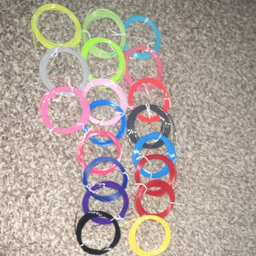 19 Colors 3D Pen PLA Filament Refills 1.75m Pre-Owned.