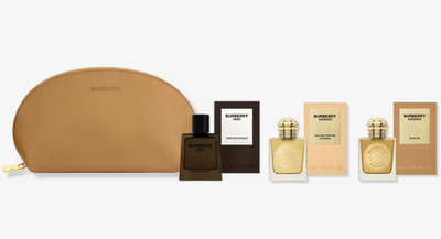 4 Pc Burberry Mini Perfume Set 3x 0.16 oz/ 5mL+ Burberry Pouch 10x5x2.5 inch NEW