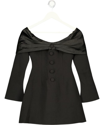 ODDMUSE Odd Muse The Ultimate Muse Bow Mini Dress - Black UK XS