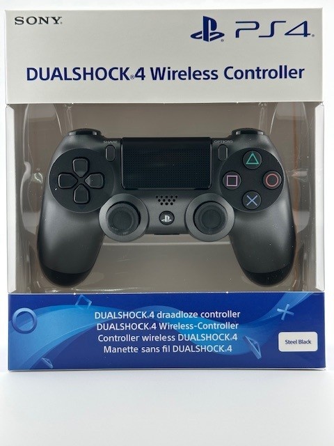 Official OEM Dualshock 4 Controller Steel Black for PlayStation 4