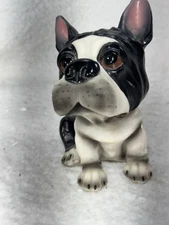 Resin Bull Dog Bank