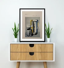 Roy Lichtenstein, Original Hand-signed Lithograph with COA & Appraisal of $3,500