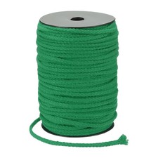 Makramee-Schnur 5mm x 90 m Handgemachte Naturbaumwoll-Schnur 8-Strang Hellgrün