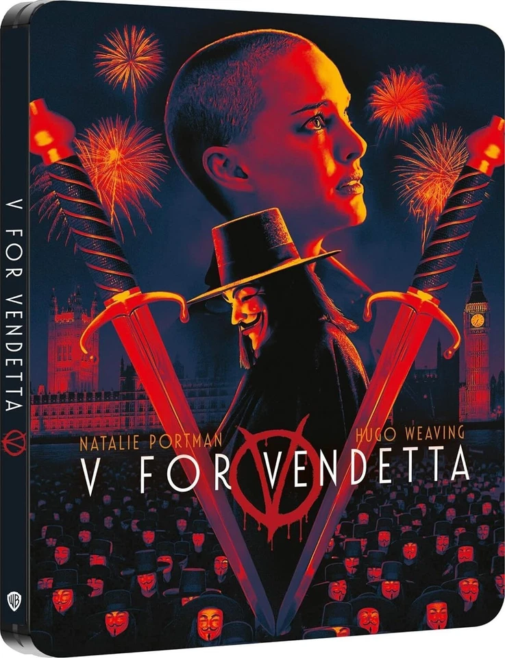 NEW V for Vendetta 4K SteelBook UHD Blu-ray (UK)[2005] No Dent - Ships Next Day - Image 3 of 4