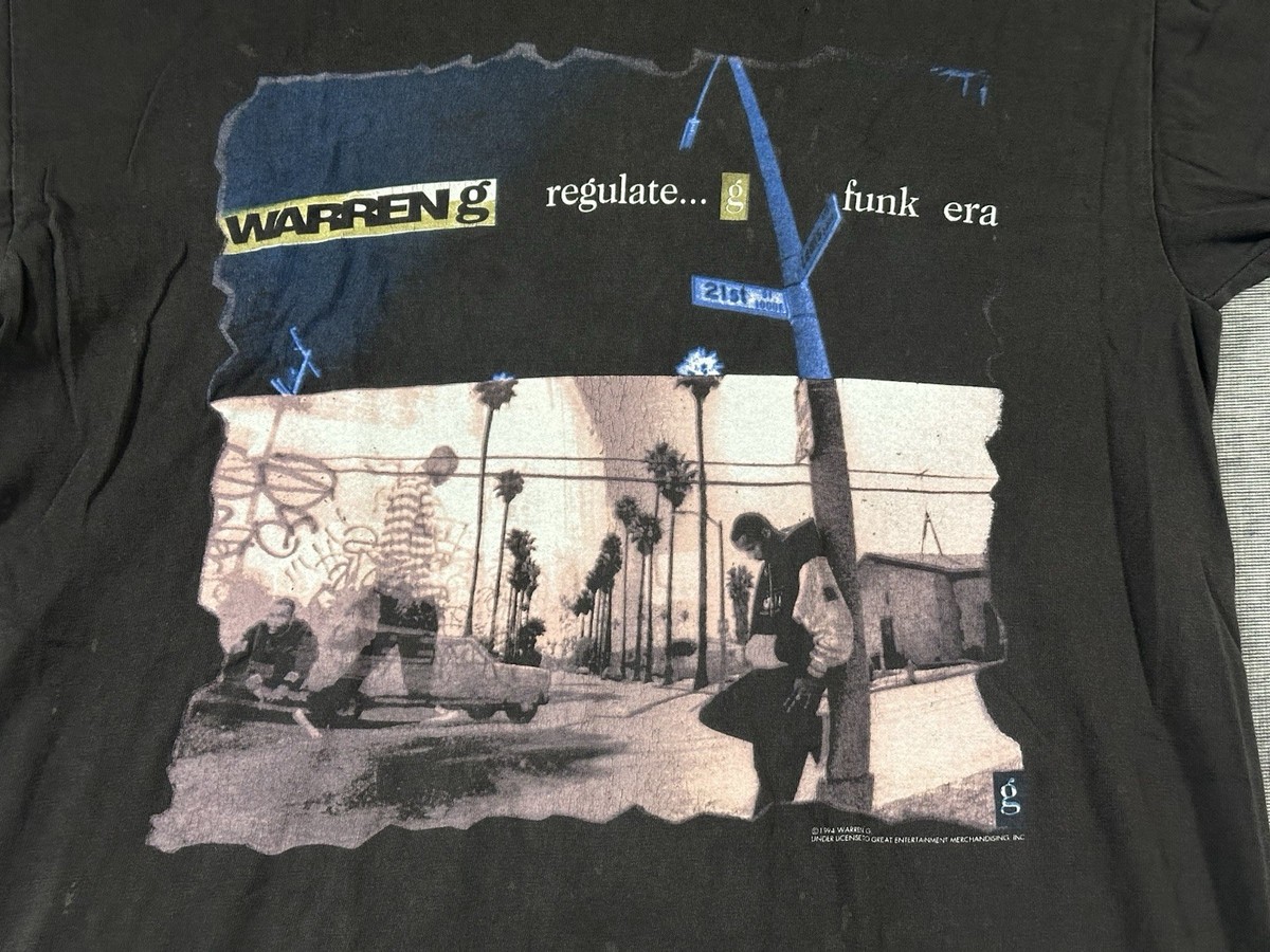 Warren G Regulate Funk Era 1994 Rap Shirt Large Black Vintage