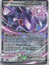Genesect ex 067/086 Pokemon Card Scarlet & Violet Black Bolt Double Rare Holo
