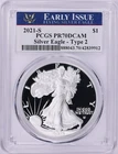 2021-S  American Silver Eagle - PCGS PF-70 DCAM - Type 2