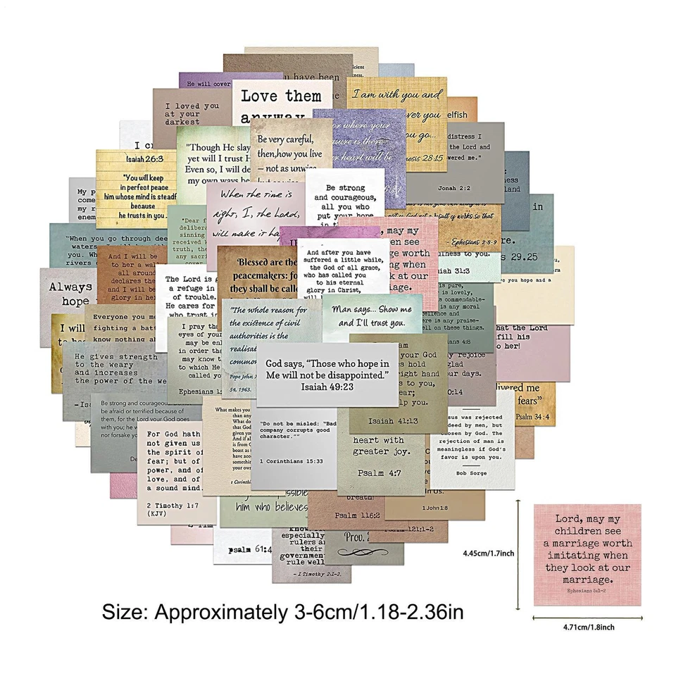 Laptop-Aufkleber, 50 x motivierende Vintage-Aufkleber, Journaling-Zubehör - Bild 2 von 4