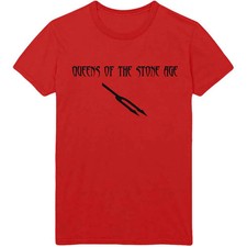 Image of Queens Of The Stone Age Unisex T-Shirt Deaf Songs Red (S)