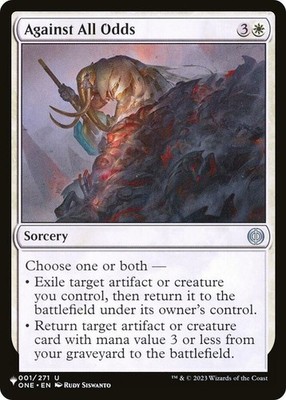 Against All Odds - The List Light Play, English Magic the Gathering MTG The List