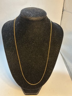 Vintage 14k ITALIEN Gelbgold ausgefallene Halskette 17 Zoll 1,65 Gramm
