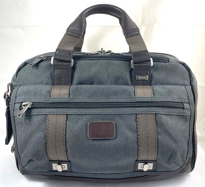 Tumi Alpha Bravo Pinckney Flap Briefcase Laptop Carry Bag Gray 222634AT2  $445