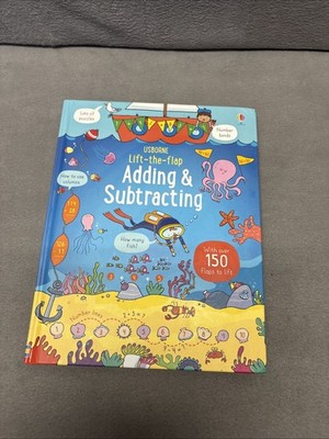Usborne Lift The Flap Adding and Subtracting Children Books Educational