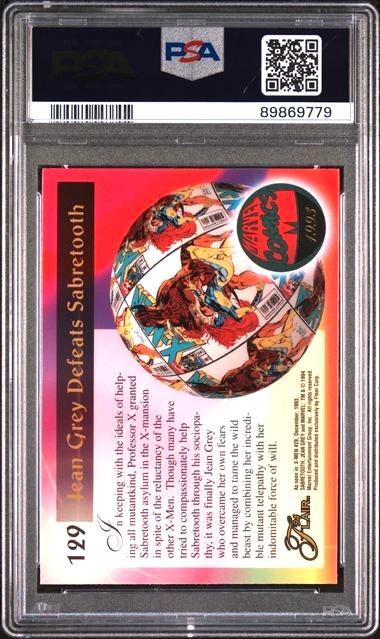 1994 Marvel Universe '94 Flair Sabretooth Surrenders PSA 10 Jean Grey Sabretooth view 3