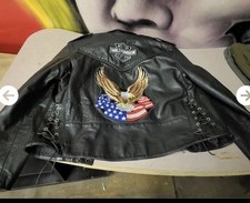 Leather jacket 50 made in Pakistan Harley 