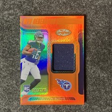 2022 Certified New Generation Jerseys Treylon Burks Mirror Orange /249 (MEM, RC)