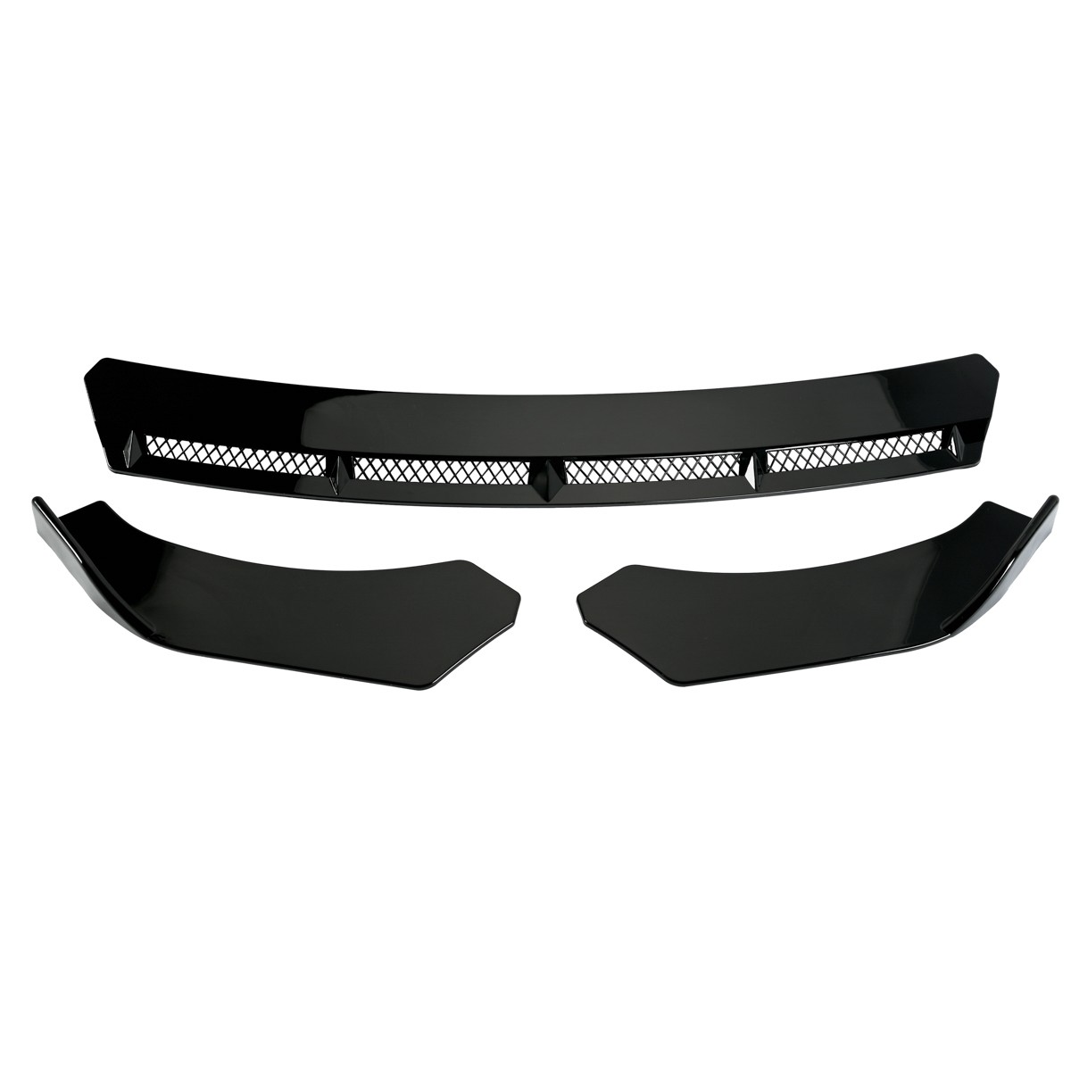 For Chevrolet Malibu Front Bumper Lip Chin Spoiler Splitter Body Kit Gross Black