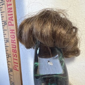 Doll Wig Synthetic New Old Stock Mohair 7 8 Medium Brown Bob