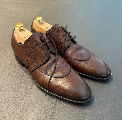 KITON NAPOLI - Leather Dress Shoes - US 13 - Brown Leather