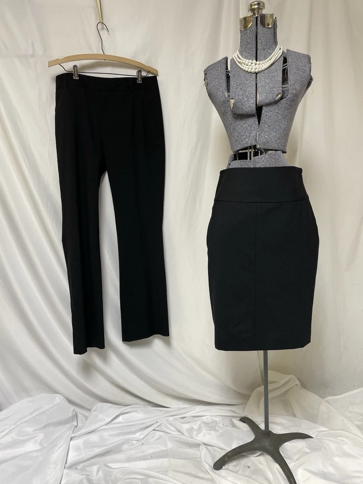 Traje Pantalón o Falda Banana Republic Talla 8 Conjunto de Tres Piezas Bolsillos Largo Completo Foto 4 de 4