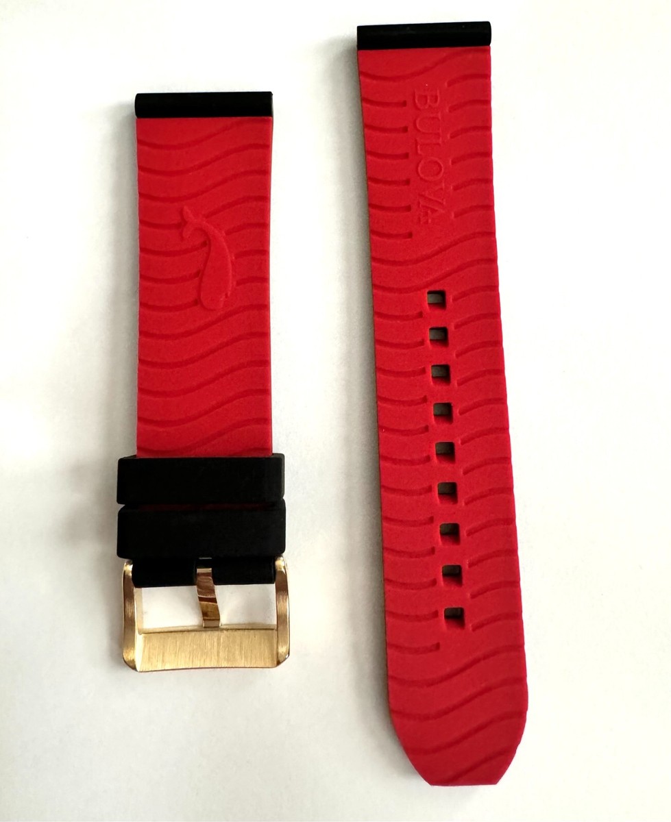 Bulova 自動巻き腕時計 レッドレザー Red Dial Stainless Steel Bracelet Jet Star 96B401 | Bulova