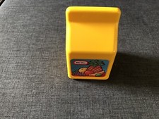 VTG Little Tikes Play Food Fun Fruit Juice Box Carton Drink Beverage