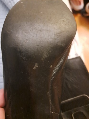 vintage 80s punk boots skull buckels and zipper back - Picture 12 of 16
