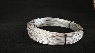  1x19 5/64 100' SNARE CABLE GALVANIZED AIRCRAFT SURVIVAL WIRE TRAPPING 