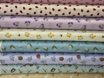 Lewis & Irene Small Things Country Garden Baumwollstoff 1/4 Meter*