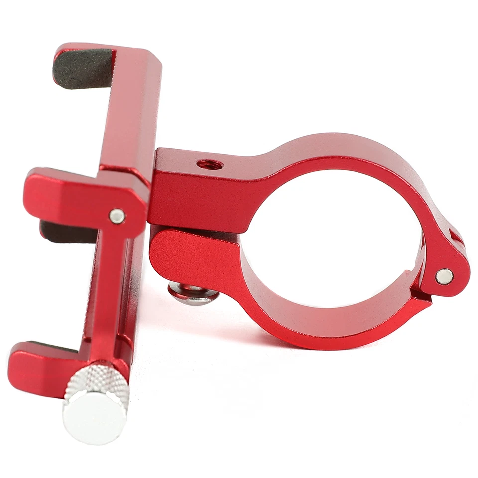 360° Red Aluminum Motorcycle Bike Bicycle GPS Cell Phone Holder Mount Handlebar - Image 4 of 4