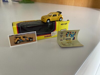 Lot 3 Miniatures 1/87 : Peugeot 205 Turbo (x2) Et Renault 5 Turbo Miber – Boîtes D'origine
