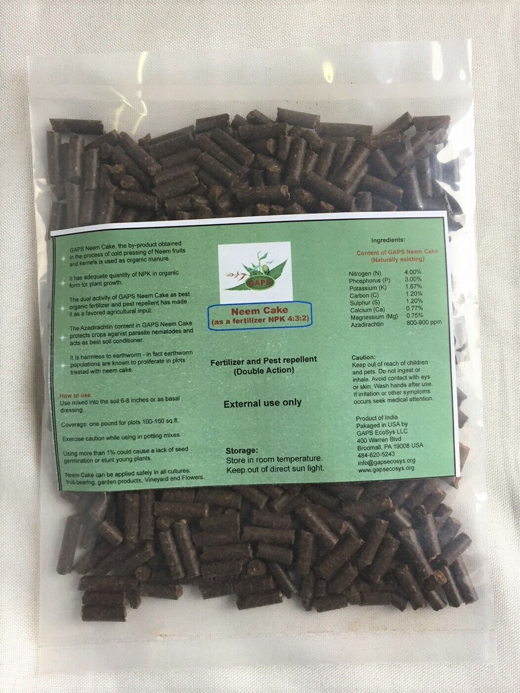 GAPS Max 70% OFF Organic Neem Seed Meal slow Small r Ranking TOP2 Pellets-for Fertilizer