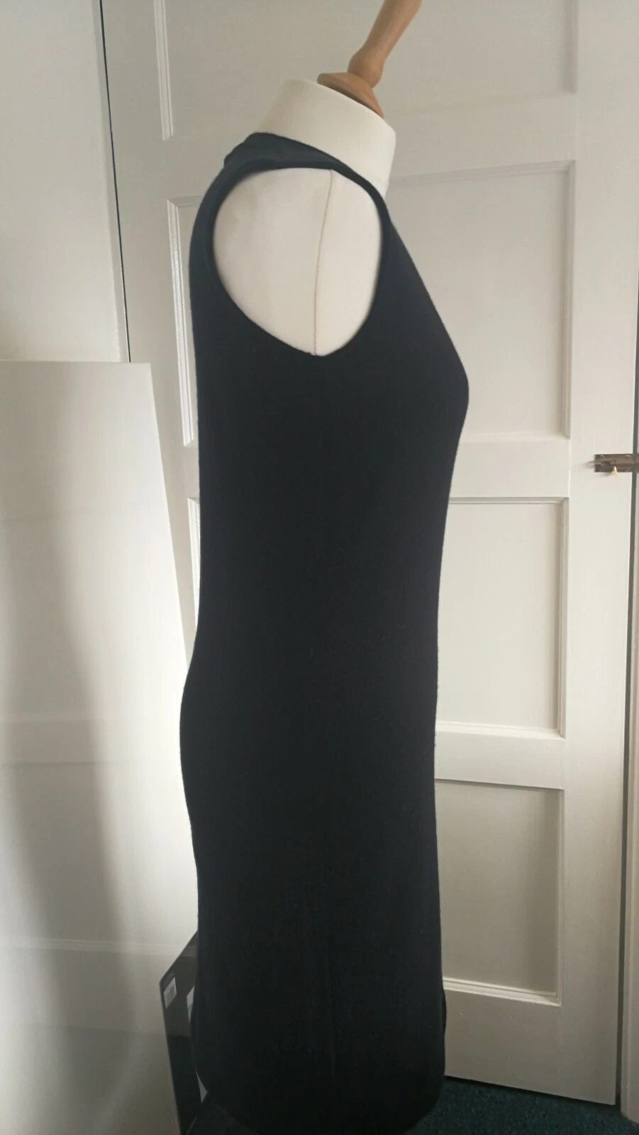 TOMAS MAIER (BOTTEGA VENETA) ABITO TUBINO PURO CASHMERE BLU NAVY 42 EU M UK