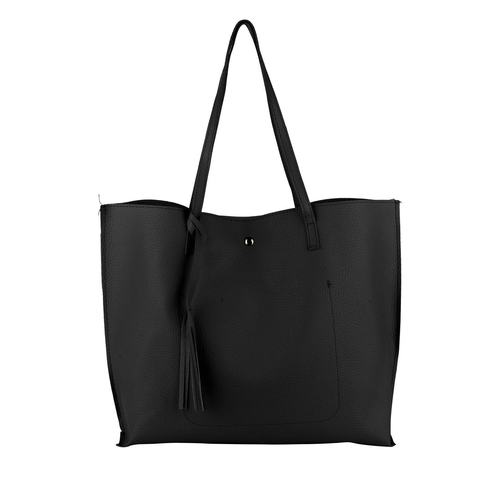 Ladies Designer Shoulder Bag Tote Large Handbag Office Bag PU Leather