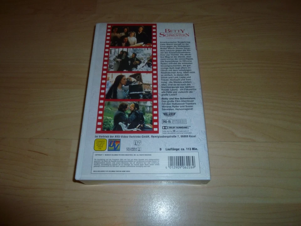 VHS Film - Betty und Ihre Schwestern - Winona Ryder - Videokassette - Bild 2 von 2