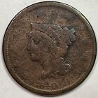 1840 Braided Hair Large Cent Good G Coin #15254